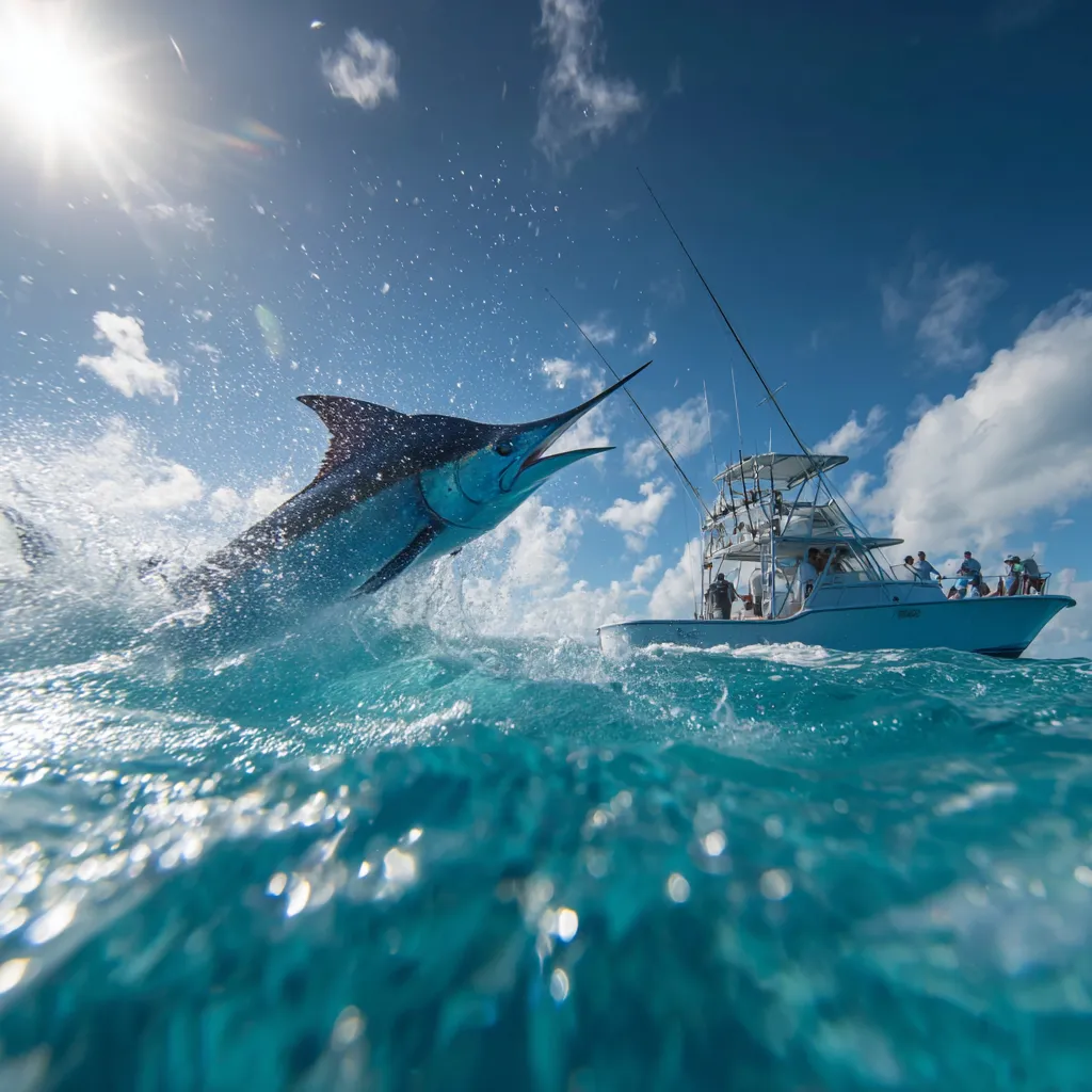 Deep sea fishing action in the Gulf of Mexico off Orange Beach Alabama